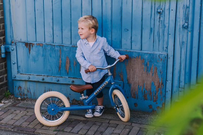 Trybike | Bicicleta Vintage din Otel Fara Pedale | Albastru
